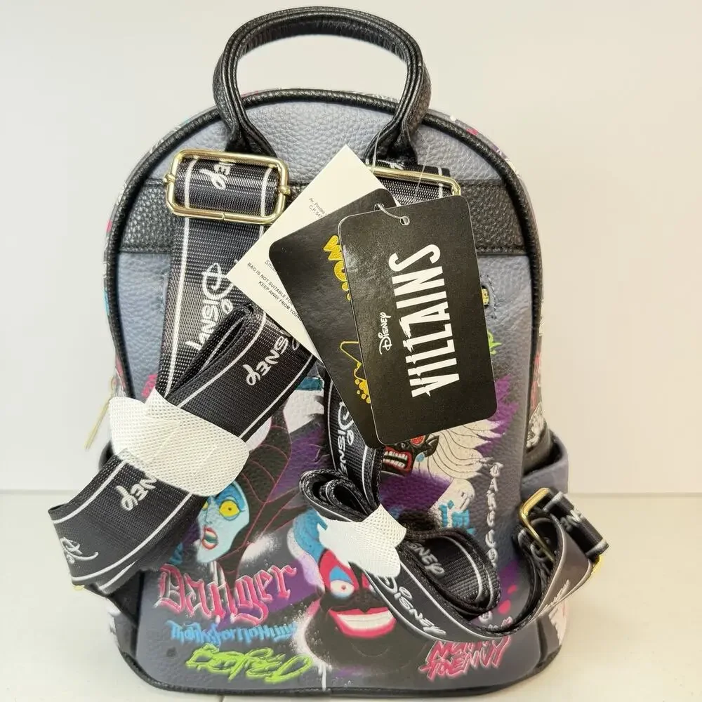 Disney Villains WandaPop 11” Vegan Leather Mini Backpack Authentic NWT